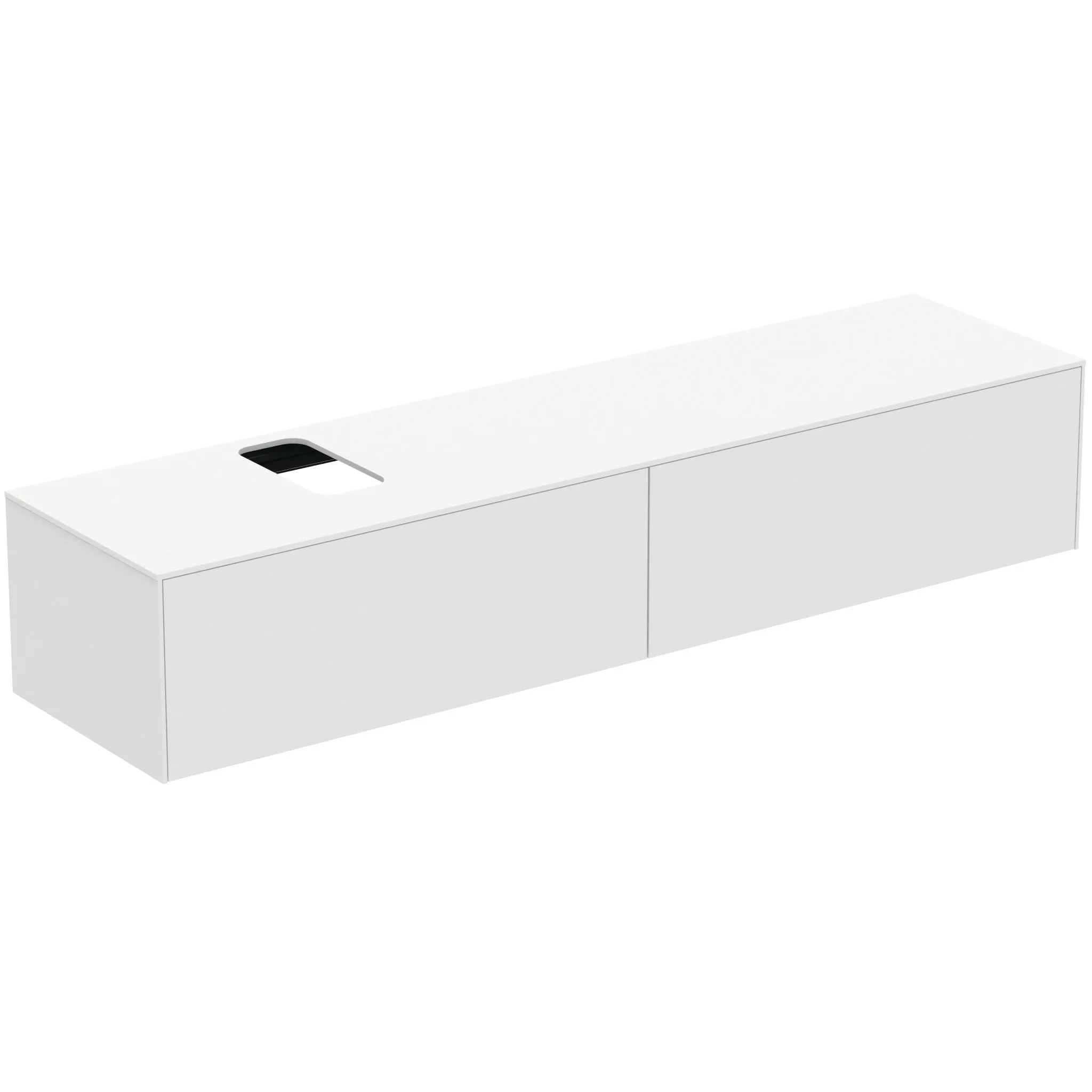 Ideal Standard Waschtischunterschrank „Conca“ 198,7 × 37 × 50,5 cm Weiß matt lackiert Ideal Standard Waschtischunterschrank „Conca“ 198,7 × 37 × 50,5 cm Weiß matt lackiert