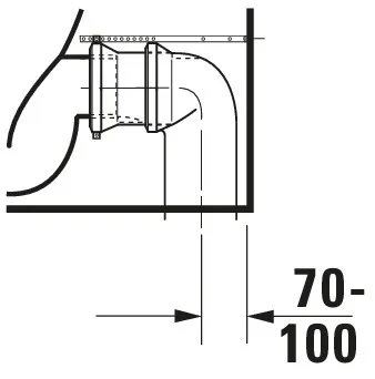 Stand-WC Kombi ME by Starck 650 mm Tiefspüler, fürSPK, Abg.vario, weiß Stand-WC Kombi ME by Starck 650 mm Tiefspüler, fürSPK, Abg.vario, weiß