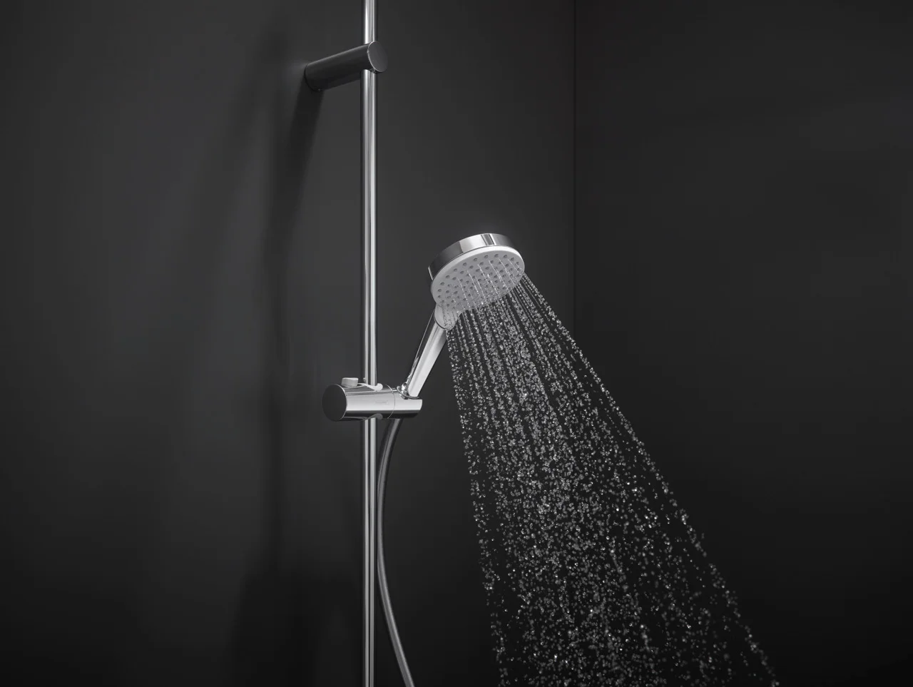 Hansgrohe Crometta Handbrause 1jet EcoSmart+, weiß/chrom, 100 mm Brausekopfgröße, max. Durchflussmenge 4,8 l/min bei 3 bar Hansgrohe Crometta Handbrause 1jet EcoSmart+, weiß/chrom, 100 mm Brausekopfgröße, max. Durchflussmenge 4,8 l/min bei 3 bar