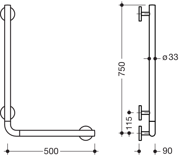 HEWI Haltegriff „System 800K“