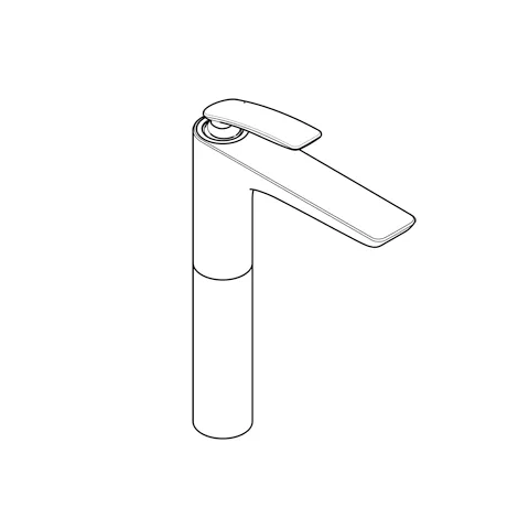 Kludi BALANCE Waschschüssel-EHM 3,8 l mattschwarz/chrom