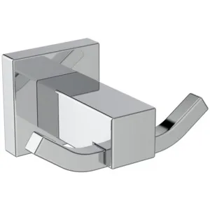 Doppelter Handtuchhaken IOM Cube, Chrom Doppelter Handtuchhaken IOM Cube, Chrom