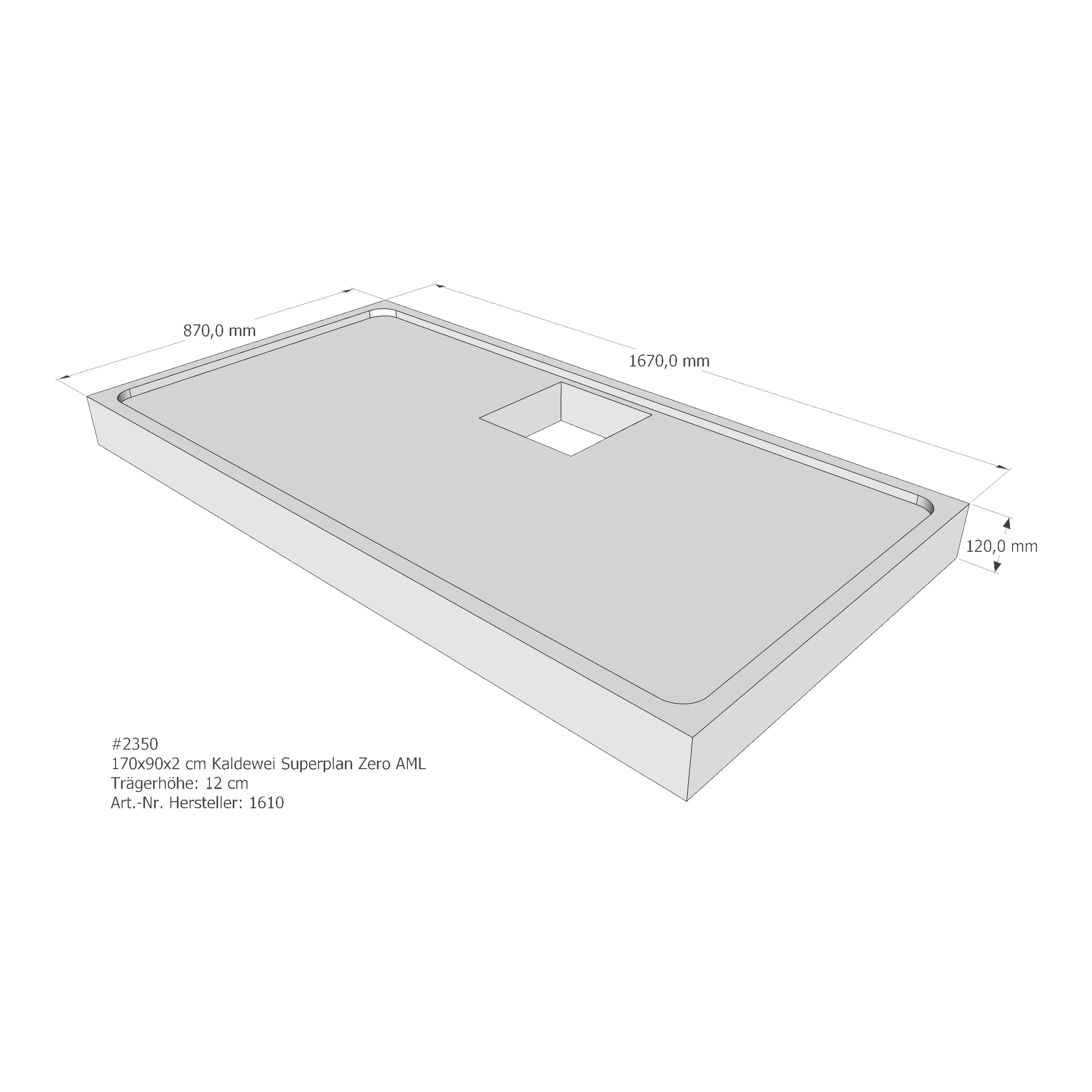 Duschwannenträger für Kaldewei Superplan Zero 170 × 90 × 2 cm Duschwannenträger für Kaldewei Superplan Zero 170 × 90 × 2 cm