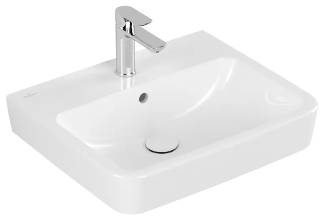 Villeroy & Boch Wandwaschtisch „O.novo“ 550 × 460 × 175 mm, für Becken mittig, mit Hahnlochbohrung, Hahnlochposition mittig in Weiß Alpin Villeroy & Boch Wandwaschtisch „O.novo“ 550 × 460 × 175 mm, für Becken mittig, mit Hahnlochbohrung, Hahnlochposition mittig in Weiß Alpin