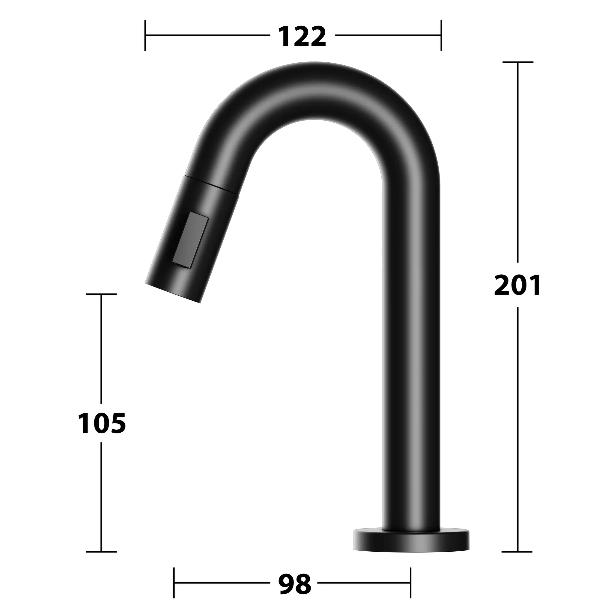 KEUCO IXMO Standventil 110 ohne Zugstangen-Ablaufgarnitur IXMO Pure schwarz matt KEUCO IXMO Standventil 110 ohne Zugstangen-Ablaufgarnitur IXMO Pure schwarz matt