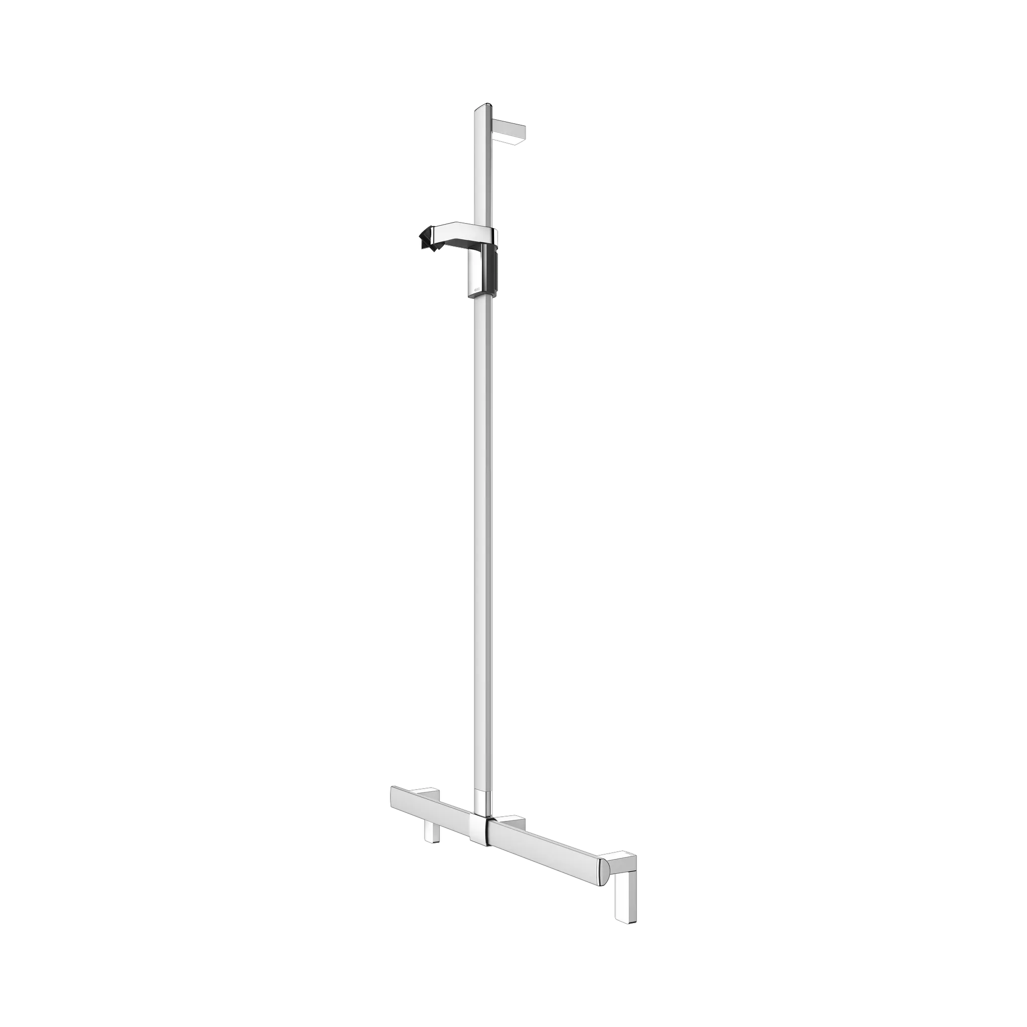 KEUCO Duschhandlauf mit Brausestange „Axess“ 632 × 700 × 1301 mm Ausführung in Silber (eloxiert)