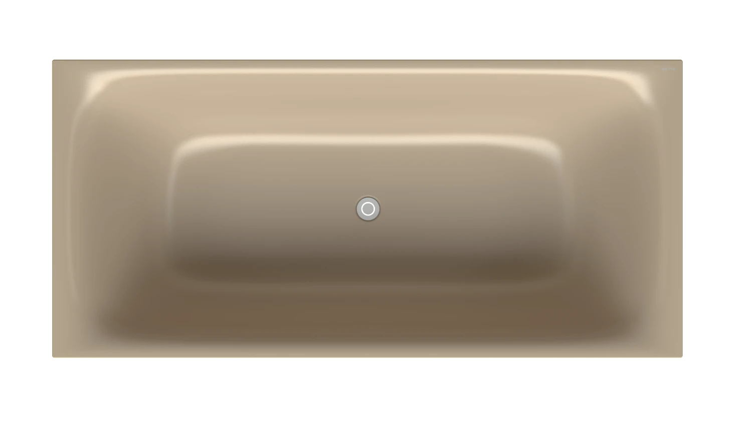 Bette Badewanne „BetteLux Shape“ rechteck 190 × 90 cm in Greige