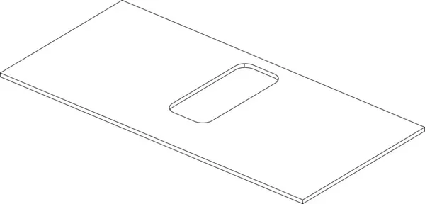 Ideal Standard Adapto Deckplatte, Walnuss Dekor, für Waschtischunterschrank 1050 mm Ideal Standard Adapto Deckplatte, Walnuss Dekor, für Waschtischunterschrank 1050 mm