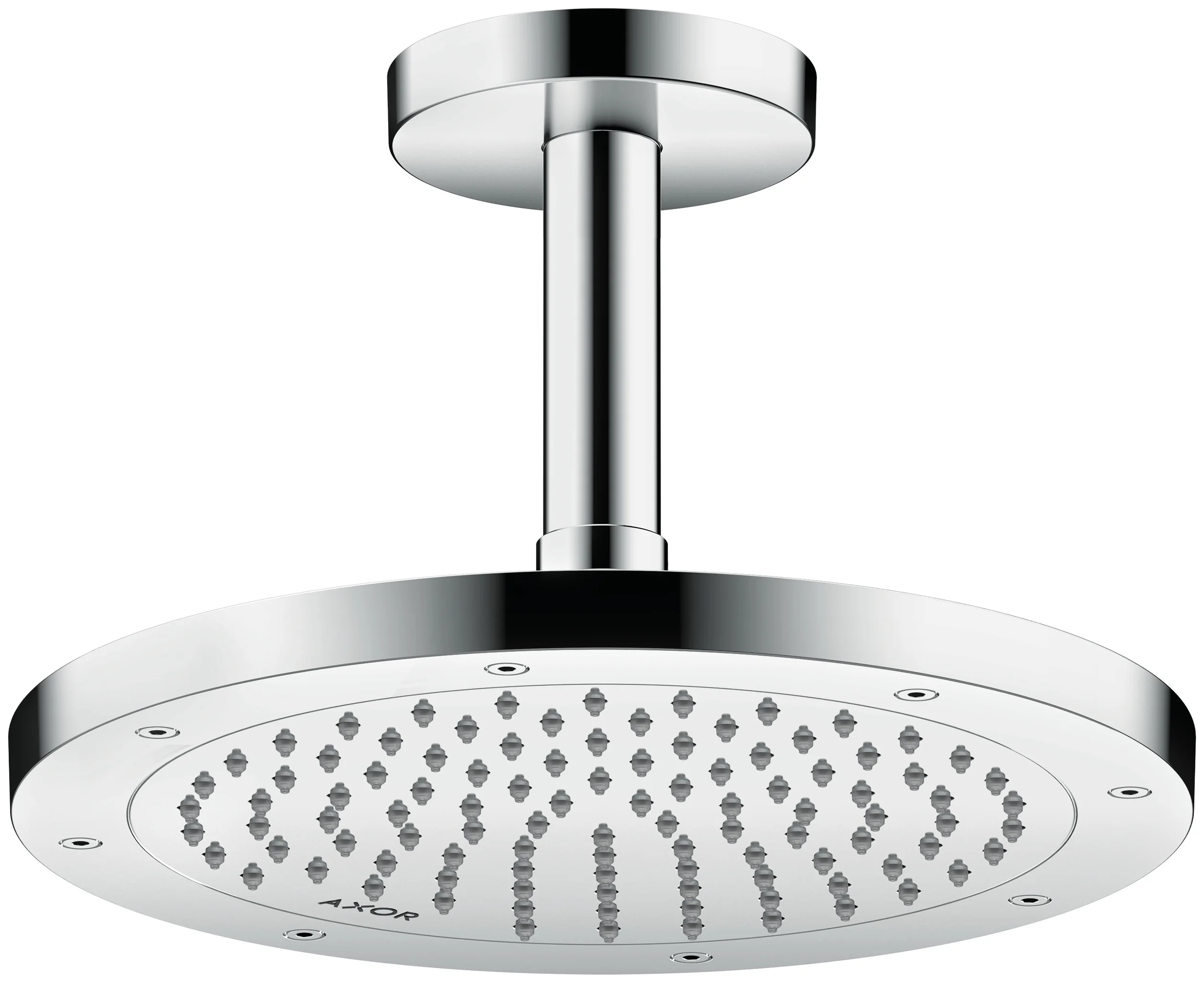 Hansgrohe AXOR ShowerSolutions Kopfbrause 245 1jet EcoSmart Chrom, 245 mm, verstellbarer Winkel, abnehmbar zur Reinigung, G 1/2 Anschluss Hansgrohe AXOR ShowerSolutions Kopfbrause 245 1jet EcoSmart Chrom, 245 mm, verstellbarer Winkel, abnehmbar zur Reinigung, G 1/2 Anschluss