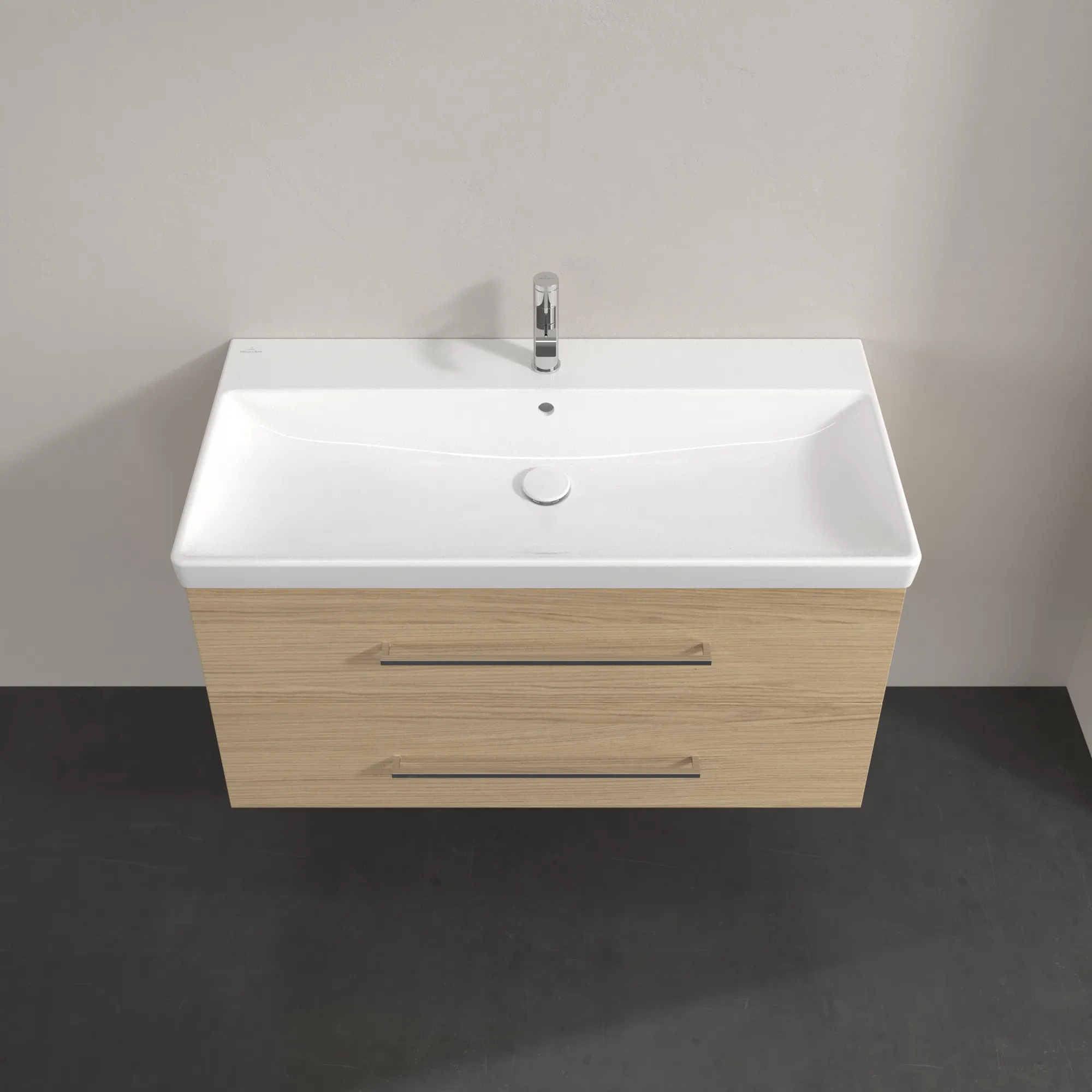 Villeroy & Boch Waschtischunterschrank „Avento“ für Schrankwaschtisch 980 × 514 × 452 mm Nordic Oak, Soft Closing