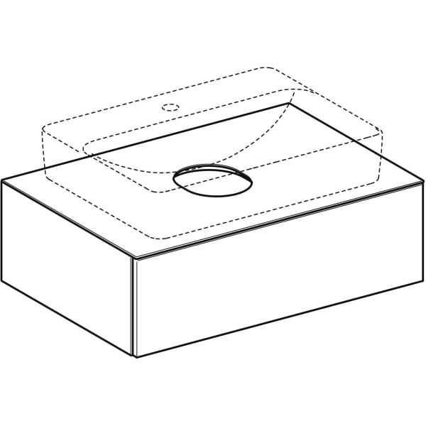 Geberit Waschtischunterschrank „Variform“ 75 × 23,5 × 51 cm