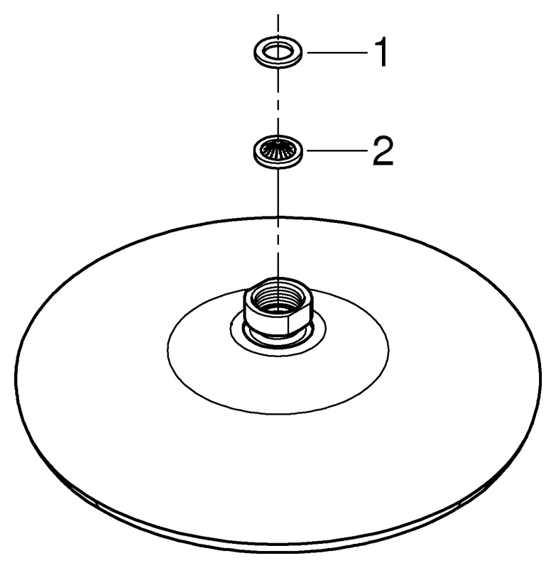 Grohe Tempesta 210 Kopfbrause 1 Strahlart Rain Ø 210 mm chrom Grohe Tempesta 210 Kopfbrause 1 Strahlart Rain Ø 210 mm chrom