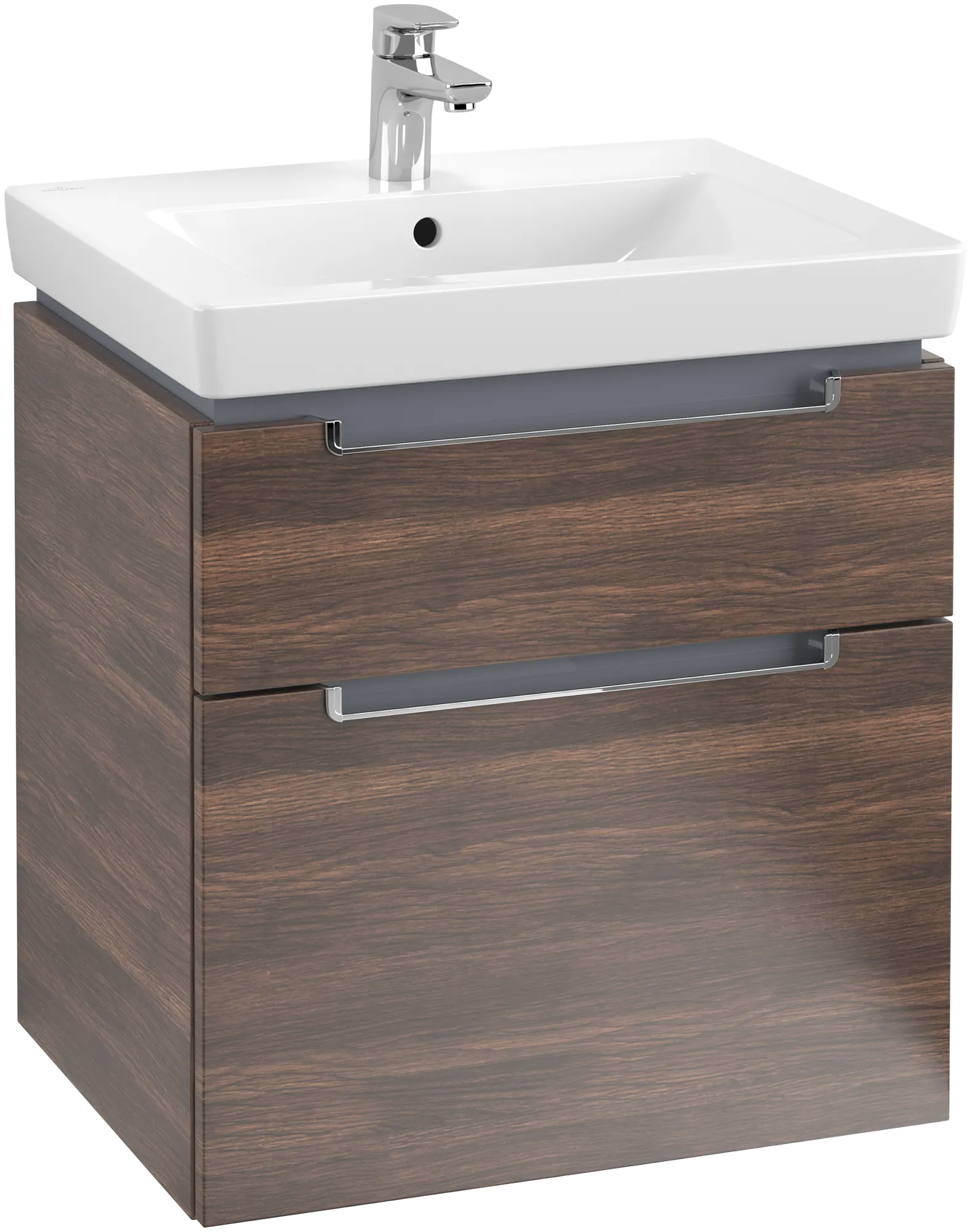 Villeroy & Boch Waschtischunterschrank „Subway 2.0“ 587 × 590 × 454 mm Arizona Oak, für Becken mittig, ohne Beleuchtung