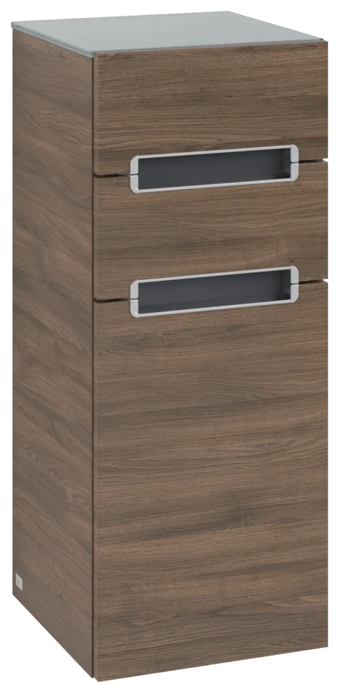 Villeroy & Boch Subway 2.0 Seitenschrank, Arizona Oak, 356x857x370 mm, 2 Schubladen mit SoftClosing, Wandmontage