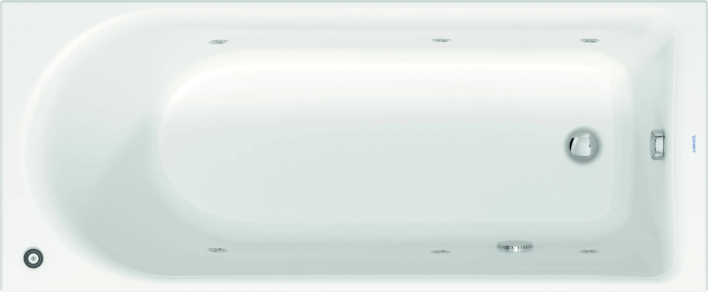 Duravit Whirlwanne „D-Neo“ rechteck 1700 × 700 mm, Fußablauf mit Jet Project, in Weiß Ablauf: Fußablauf / Größe: 170 × 70 cm / Whirlsystem: mit Jet Project Duravit Whirlwanne „D-Neo“ rechteck 1700 × 700 mm, Fußablauf mit Jet Project, in Weiß Ablauf: Fußablauf / Größe: 170 × 70 cm / Whirlsystem: mit Jet Project
