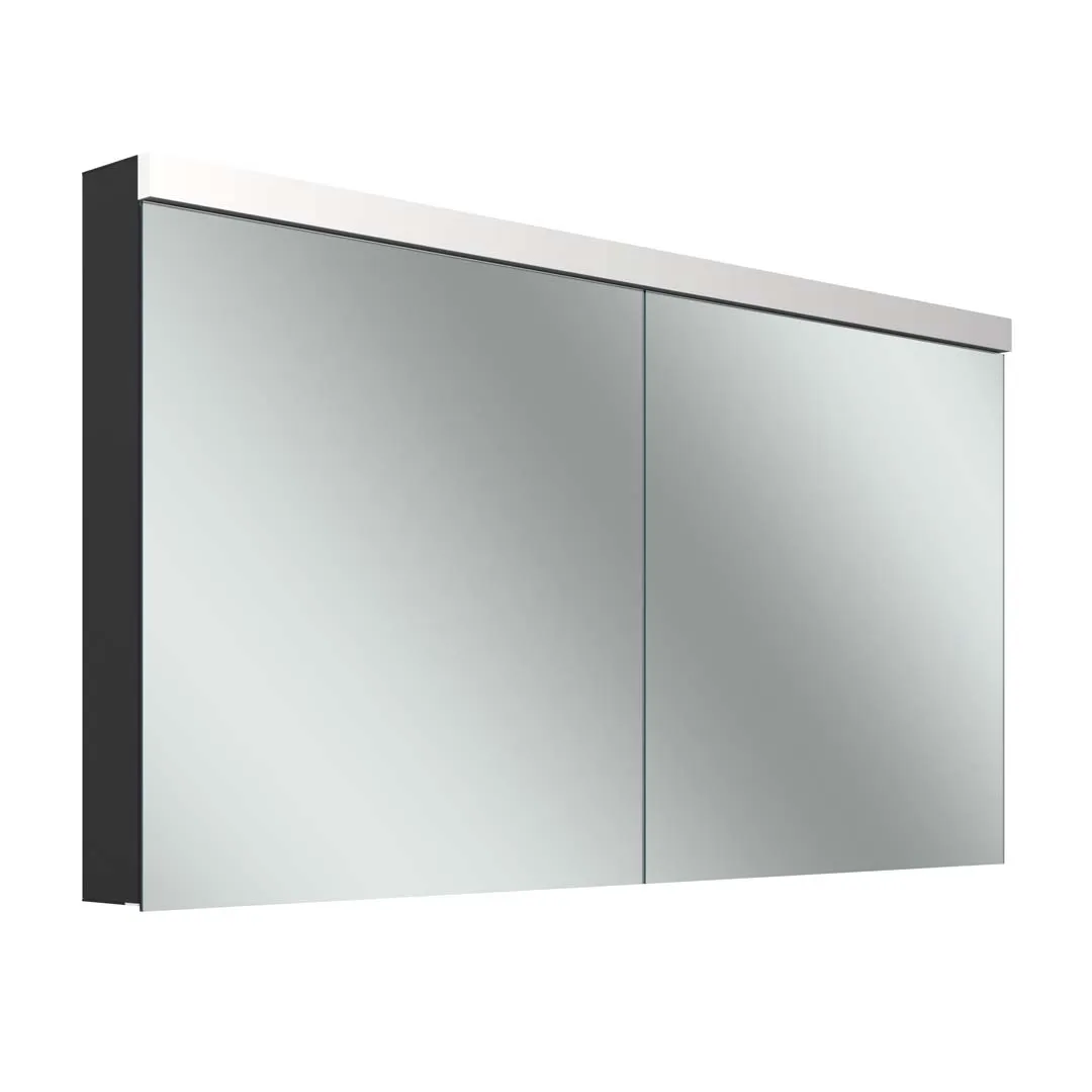 Schneider Spiegelschrank „LOWplusLED“ in schwarz matt Schneider Spiegelschrank „LOWplusLED“ in schwarz matt