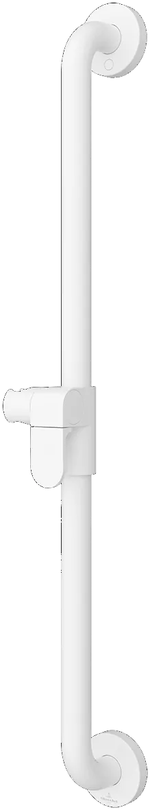 Villeroy & Boch Wandhaltegriff vertikal mit Brausehalter „ViCare Funktion“ in weiß Villeroy & Boch Wandhaltegriff vertikal mit Brausehalter „ViCare Funktion“ in weiß