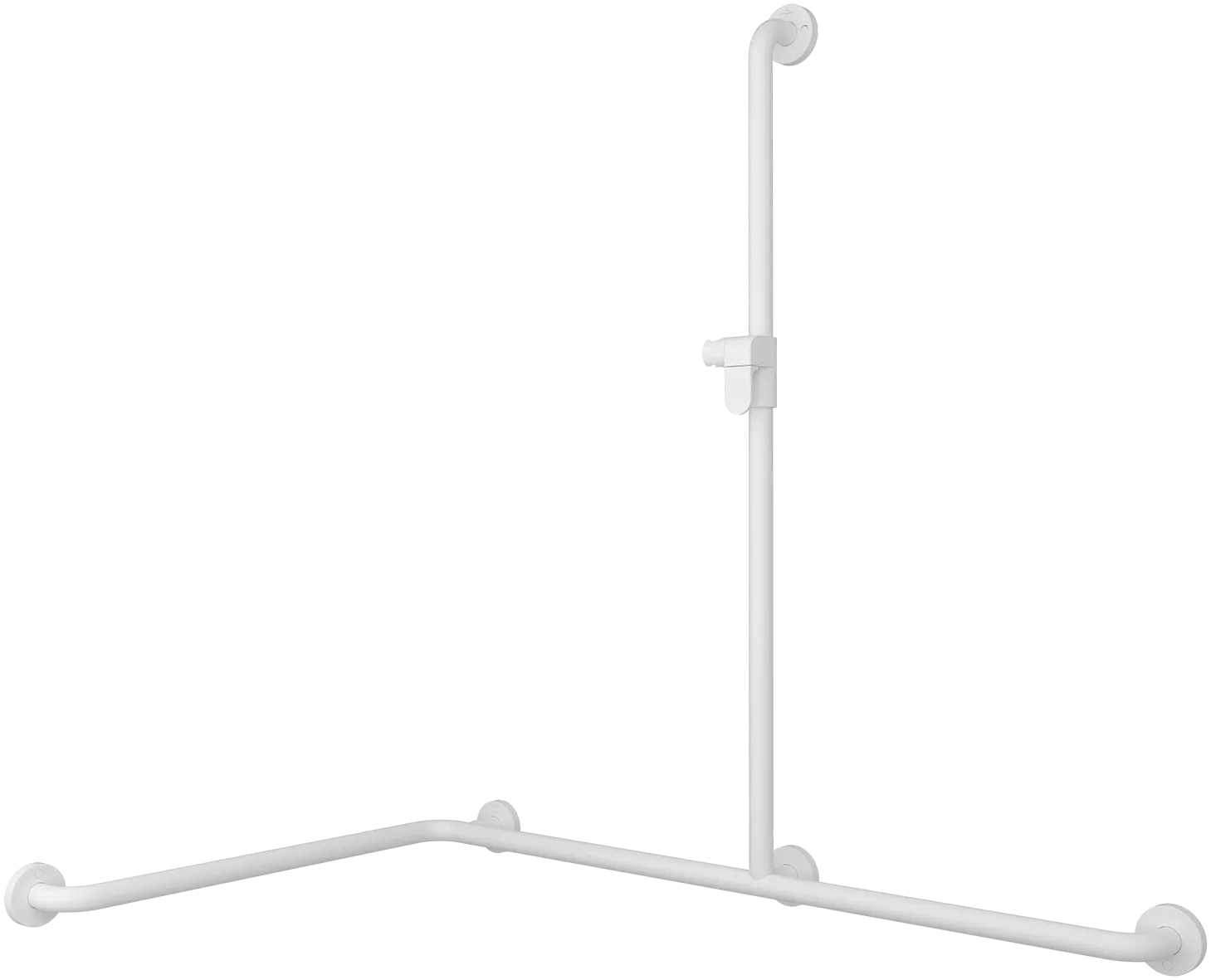 Villeroy & Boch Wandhandlauf T-Form mit Brausehalter „ViCare Funktion“ in weiß Villeroy & Boch Wandhandlauf T-Form mit Brausehalter „ViCare Funktion“ in weiß