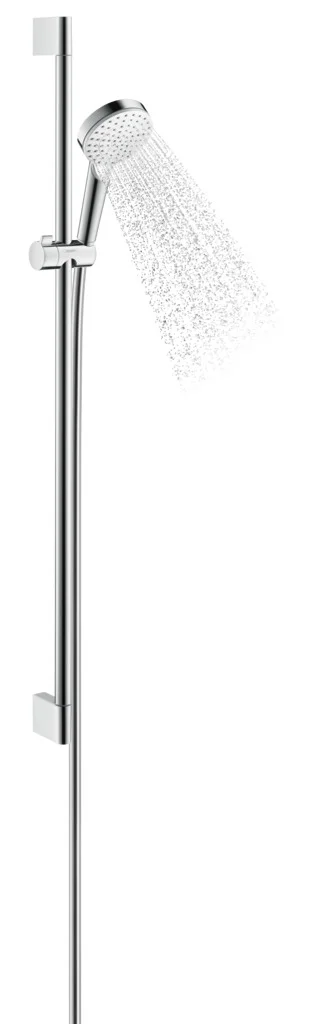 Hansgrohe Crometta Brausenset 1jet EcoSmart, 9 l/min, Unica 900 mm, weiß/chrom