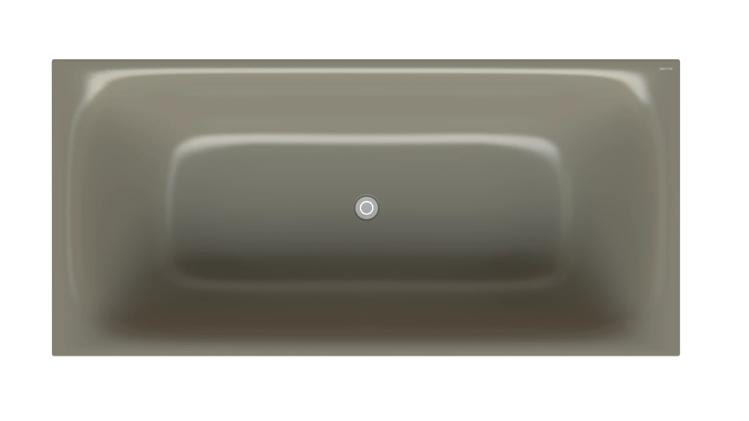 Bette Badewanne „BetteLux Shape“ rechteck 190 × 90 cm in Graphite