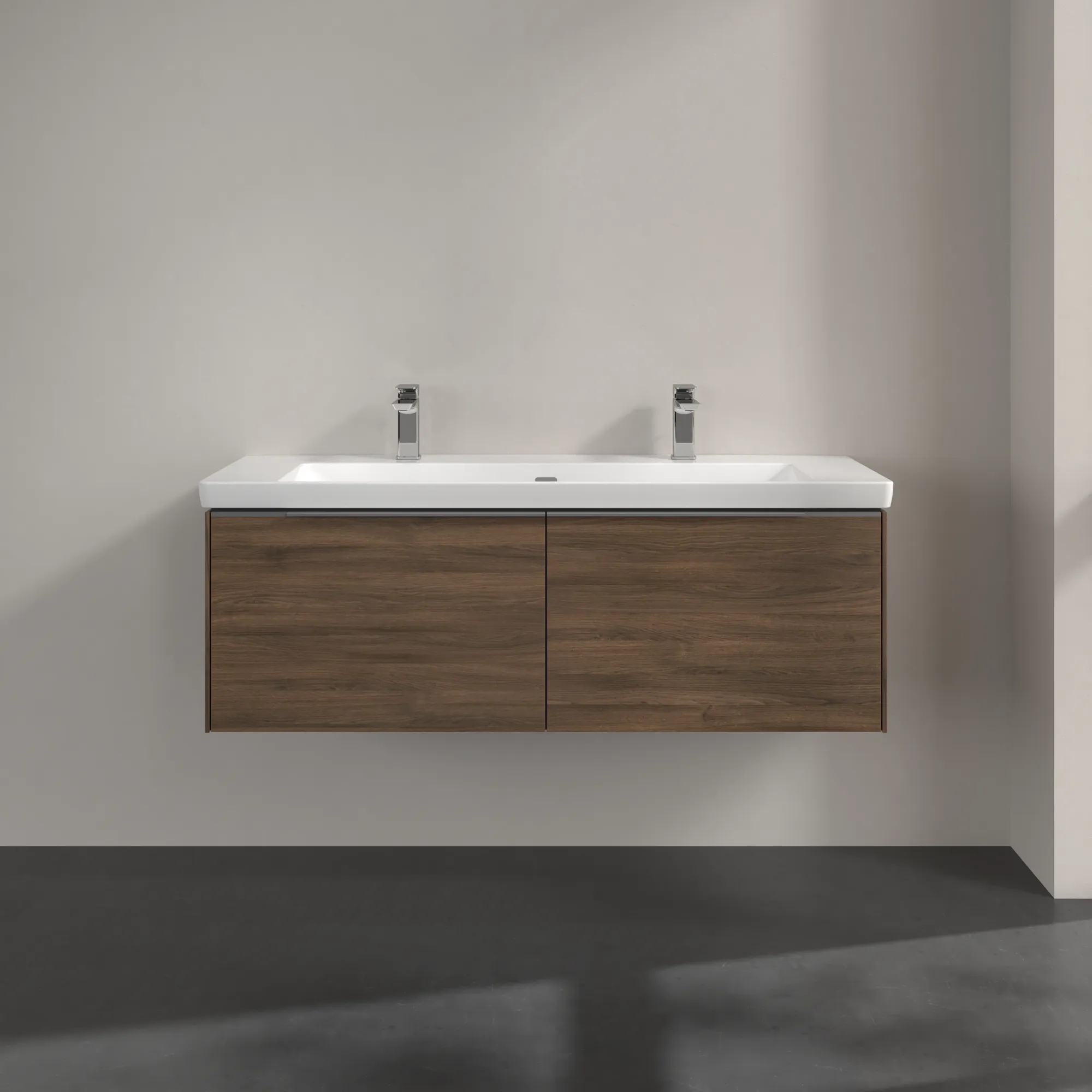 Villeroy & Boch Waschbeckenunterschrank Subway 3.0 Arizona Oak, 1272x429x462 mm, mit Beleuchtung und SoftClosing