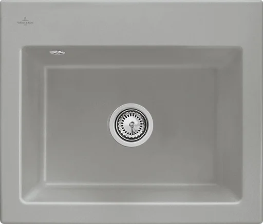 Villeroy & Boch Subway 60 S Einbauspüle 600x510mm Exc-Garn. Keramik Fossil CeramicPlus
