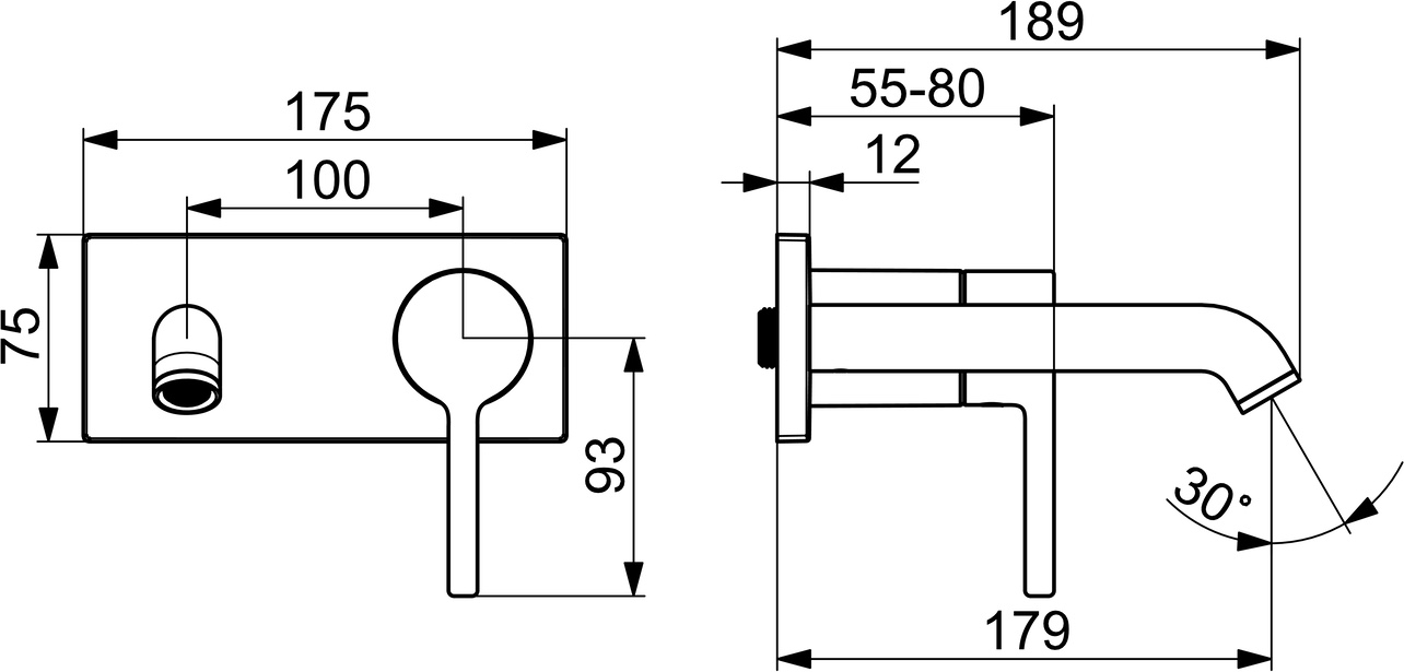 EHM Fertigset für Waschtisch-Batterie VANTIS Style 5480 Rosette eckig Ausladung 179 mm Chrom EHM Fertigset für Waschtisch-Batterie VANTIS Style 5480 Rosette eckig Ausladung 179 mm Chrom