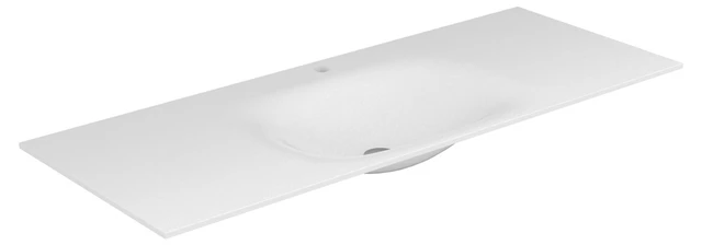 KEUCO EDITION 11 Waschtisch Varicor mit 1-Loch Bohrung, 2100x17x535mm, arktis weiß seidenmatt KEUCO EDITION 11 Waschtisch Varicor mit 1-Loch Bohrung, 2100x17x535mm, arktis weiß seidenmatt