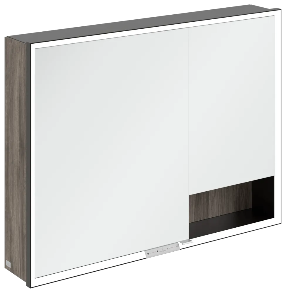 Villeroy & Boch Aufputz-Spiegelschrank „My View+“ 1000 × 750 × 168 mm in Stone Oak Villeroy & Boch Aufputz-Spiegelschrank „My View+“ 1000 × 750 × 168 mm in Stone Oak