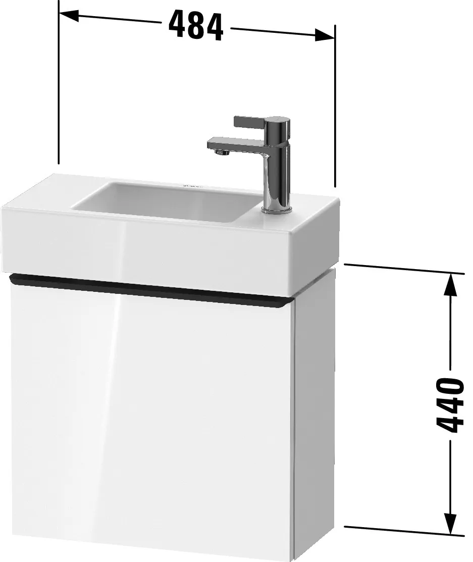 Duravit Waschtischunterschrank wandhängend „D-Neo“ 48,4 × 44 × 22,2 cm in Eiche Marmoriert Duravit Waschtischunterschrank wandhängend „D-Neo“ 48,4 × 44 × 22,2 cm in Eiche Marmoriert