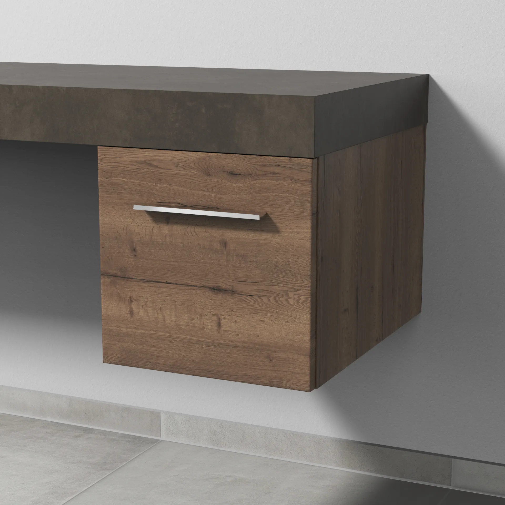 Sanipa Anbauschrank „2morrow“ 350 × 340 × 520 mm in Eiche Tabak