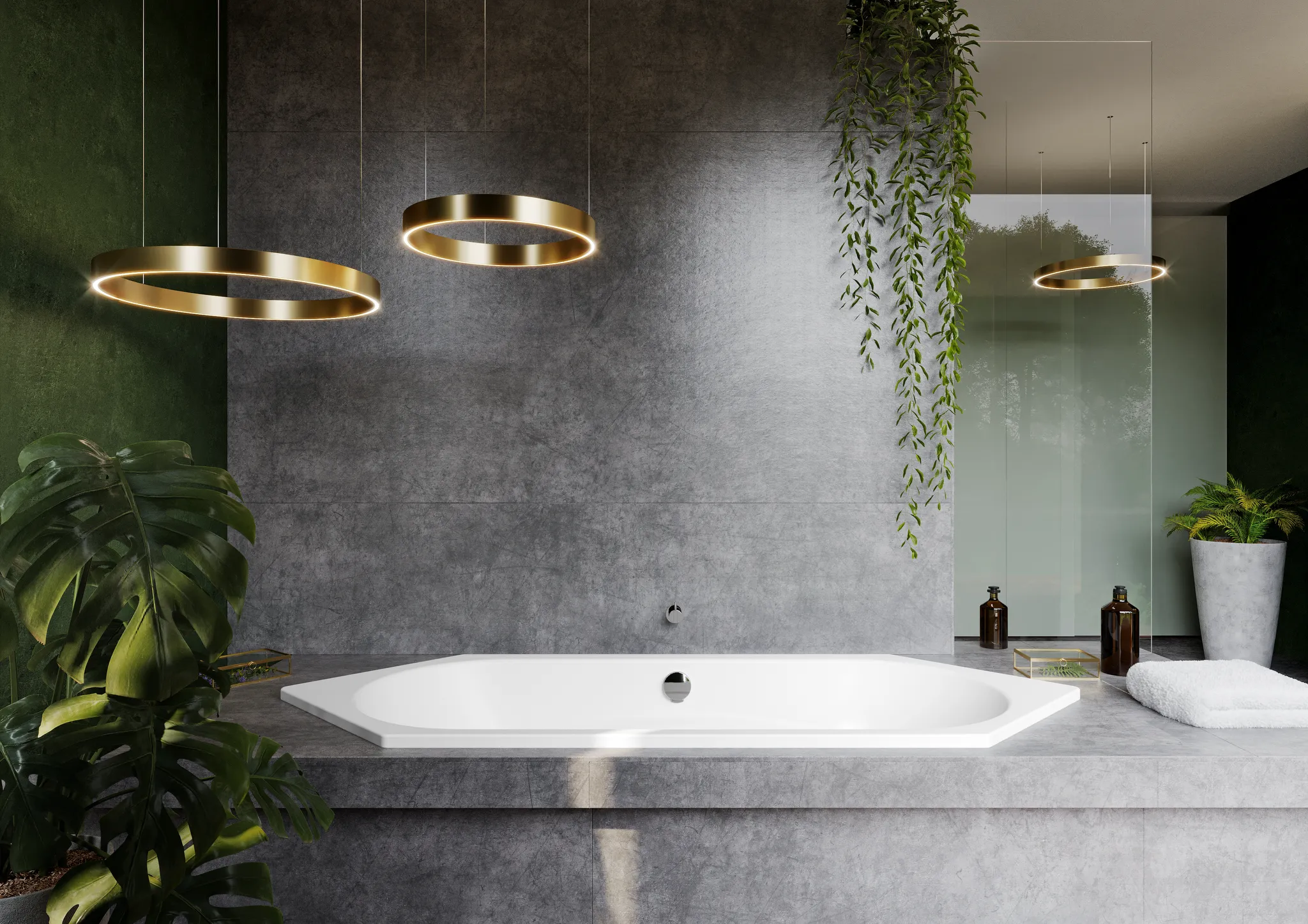 Kaldewei Badewanne „Vaio Duo 6“ 210 × 80 cm, ohne Grifflochbohrungen in schwarz Kaldewei Badewanne „Vaio Duo 6“ 210 × 80 cm, ohne Grifflochbohrungen in schwarz