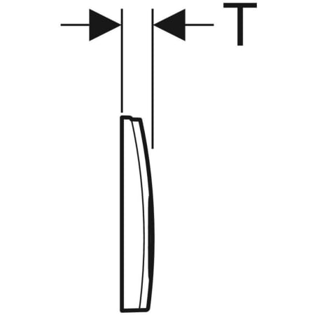 Geberit Betätigungsplatte „Delta25“ (früher Delta21) 24,6 × 16,4 × 3,1 cm in mattchrom Geberit Betätigungsplatte „Delta25“ (früher Delta21) 24,6 × 16,4 × 3,1 cm in mattchrom