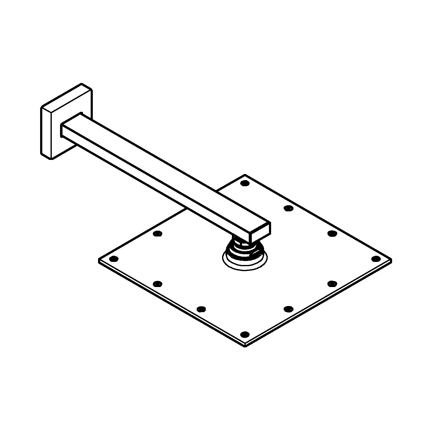 Kopfbrauseset Rainshower Aqua 230 26856, mit Rainshower 230 Metall-Kopfbrause, Brausearm 286 mm, chrom Kopfbrauseset Rainshower Aqua 230 26856, mit Rainshower 230 Metall-Kopfbrause, Brausearm 286 mm, chrom
