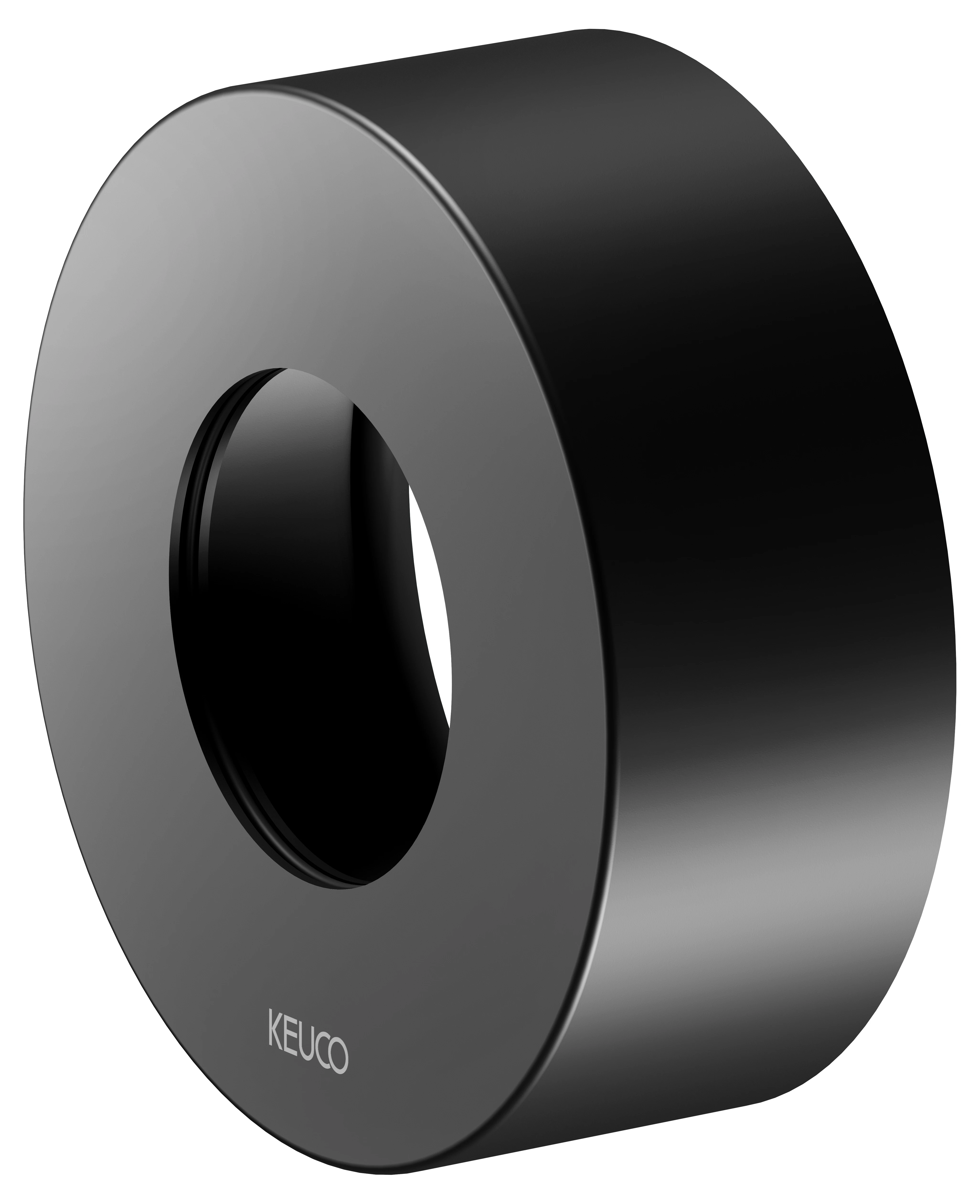 KEUCO IXMO Verlängerungs-Rosette für Thermostatarmatur Unterputz schwarz matt