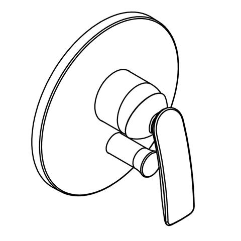 Kludi BALANCE UP-Wannen-/Brause-EHM Feinbau-Set m. Funktionseinheit schwarzmatt/chrom