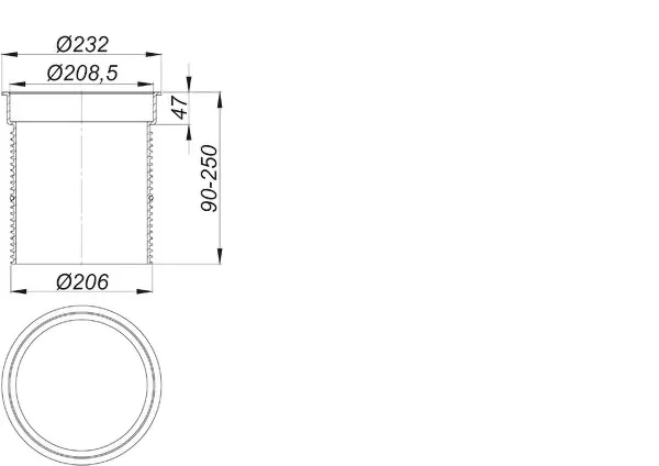 Aufsatzverlängerung DallSafe 200 Aufsatzverlängerung DallSafe 200