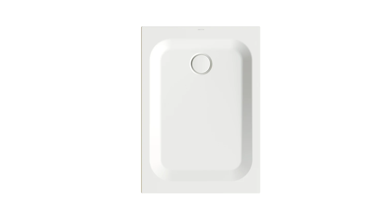 Bette rechteck Duschwanne „BetteUltra“ 1050 × 750 mm mit BetteAntirutsch Pro, ohne Oberflächenveredelung, ohne Wannenträger, in Snow
