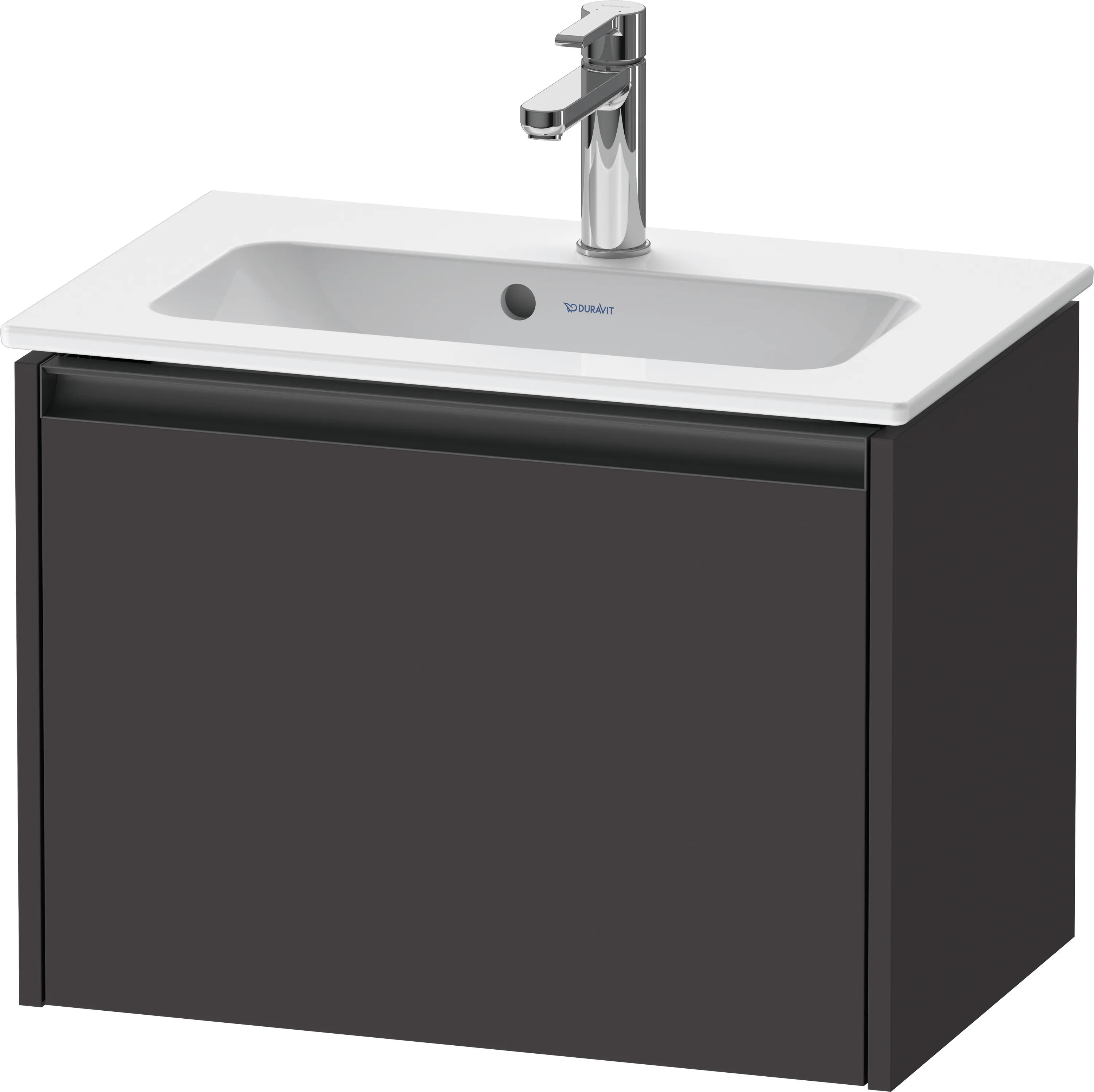 Duravit Waschtischunterschrank wandhängend „Ketho.2“ 61 × 44 × 39 cm Graphit Supermatt