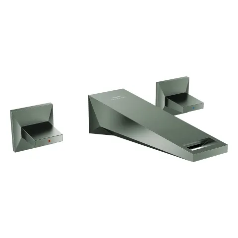 3-Loch-Waschtischbatterie Allure Brilliant 20628, Wandmontage, Fertigmontageset für 29 025 002, Ausladung 161 mm, chrom 3-Loch-Waschtischbatterie Allure Brilliant 20628, Wandmontage, Fertigmontageset für 29 025 002, Ausladung 161 mm, chrom