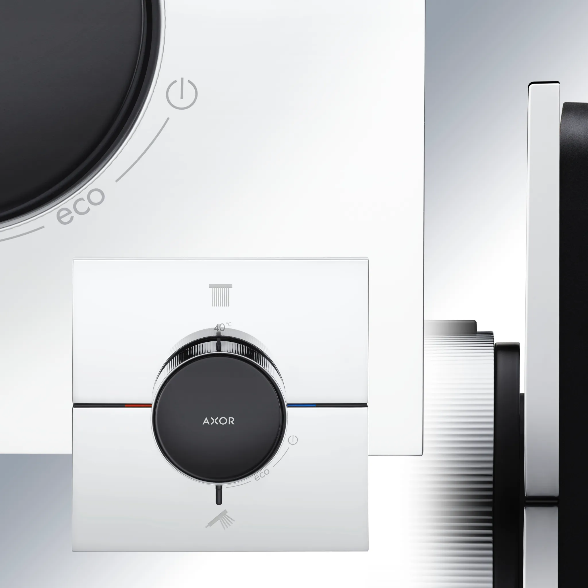 AXOR ShowerSelect ID Thermostat Unterputz eckig für 2 Verbraucher Chrom AXOR ShowerSelect ID Thermostat Unterputz eckig für 2 Verbraucher Chrom