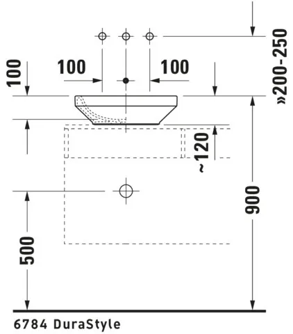 Aufsatzwaschtisch „DuraStyle“, ohne Überlauf Aufsatzwaschtisch „DuraStyle“, ohne Überlauf