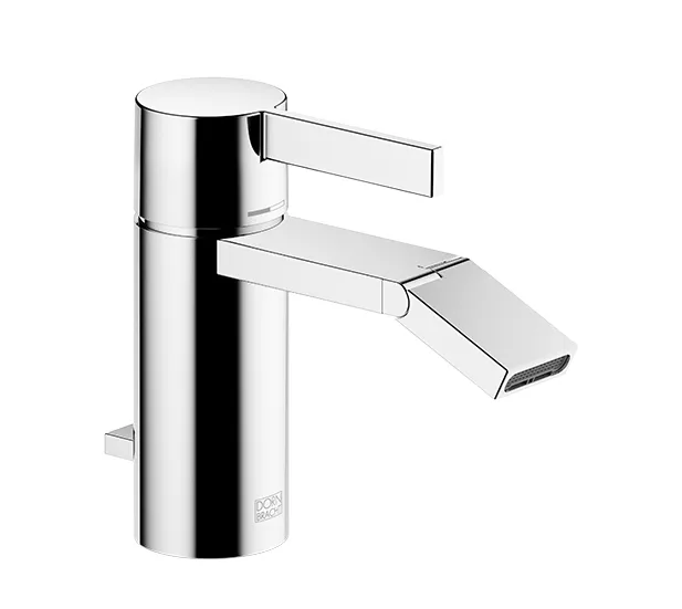 Dornbracht IMO Bidet-Einhandbatterie mit Ablaufgarnitur - Gold gebürstet PVD, Ausladung 125 mm, Armaturenhöhe 138 mm
