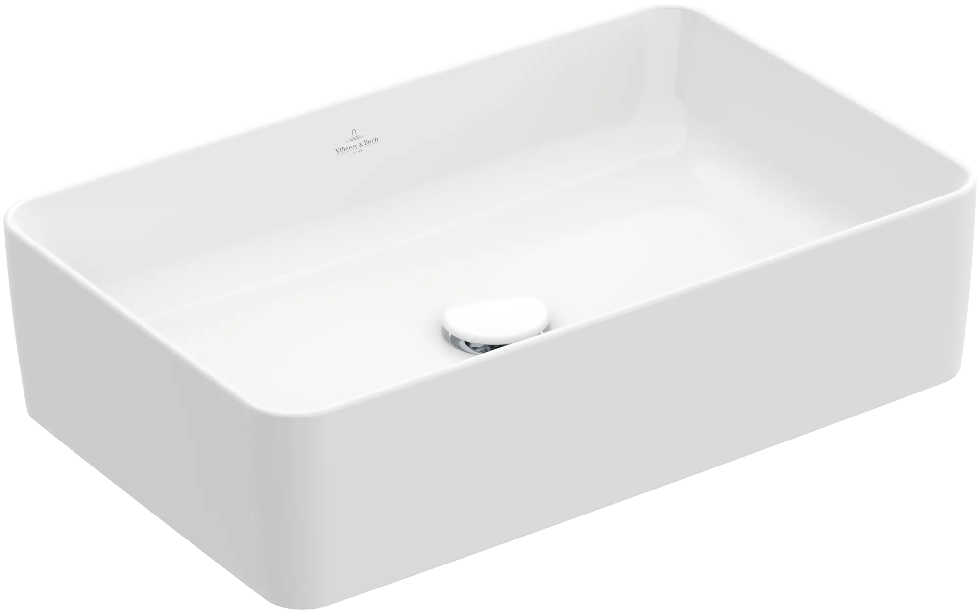 Villeroy & Boch Aufsatzwaschtisch rechteck aus TitanCeram „Collaro“ 560 × 360 × 145 mm, ohne Hahnlochbohrung in Weiß Alpin Farbe: Weiß Alpin / Oberflächenveredelung: ohne Oberflächenveredelung Villeroy & Boch Aufsatzwaschtisch rechteck aus TitanCeram „Collaro“ 560 × 360 × 145 mm, ohne Hahnlochbohrung in Weiß Alpin Farbe: Weiß Alpin / Oberflächenveredelung: ohne Oberflächenveredelung