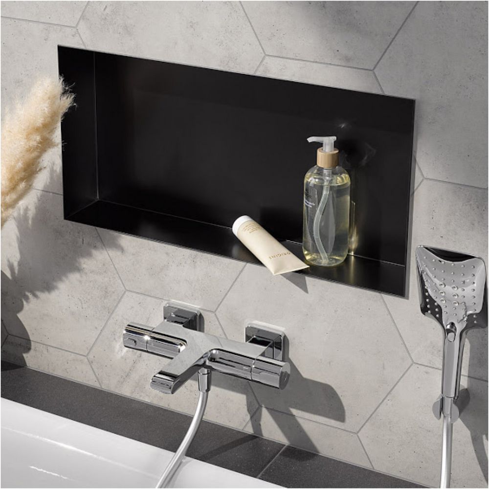 Wandeinbaubox Set 60 × 30 × 10 cm, schwarz matt Sonderangebot Wandeinbaubox Set 60 × 30 × 10 cm, schwarz matt Sonderangebot