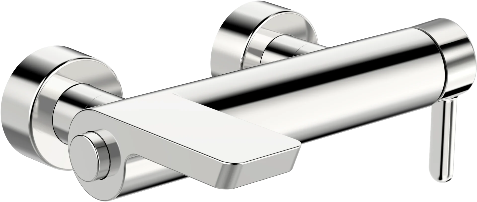 HansaDESIGNO Style EHM Wannenfüll- und Brausebatterie Chrom