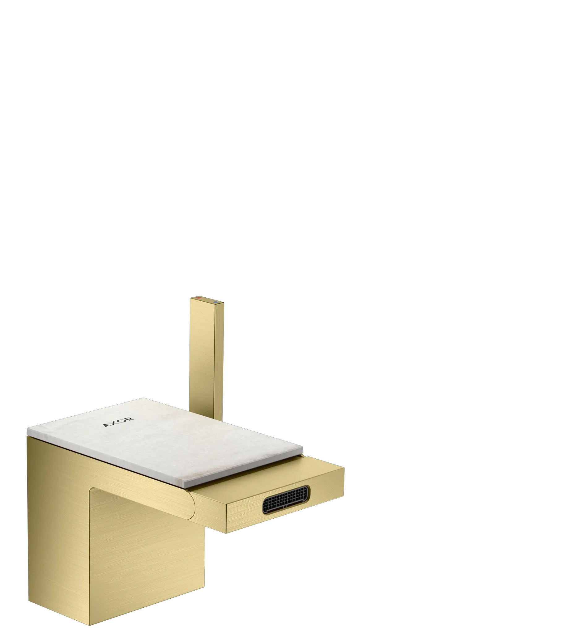 Hansgrohe AXOR MyEdition Mischer Platte 117 mm Marmor Lasa Covelano Vena Oro Hansgrohe AXOR MyEdition Mischer Platte 117 mm Marmor Lasa Covelano Vena Oro