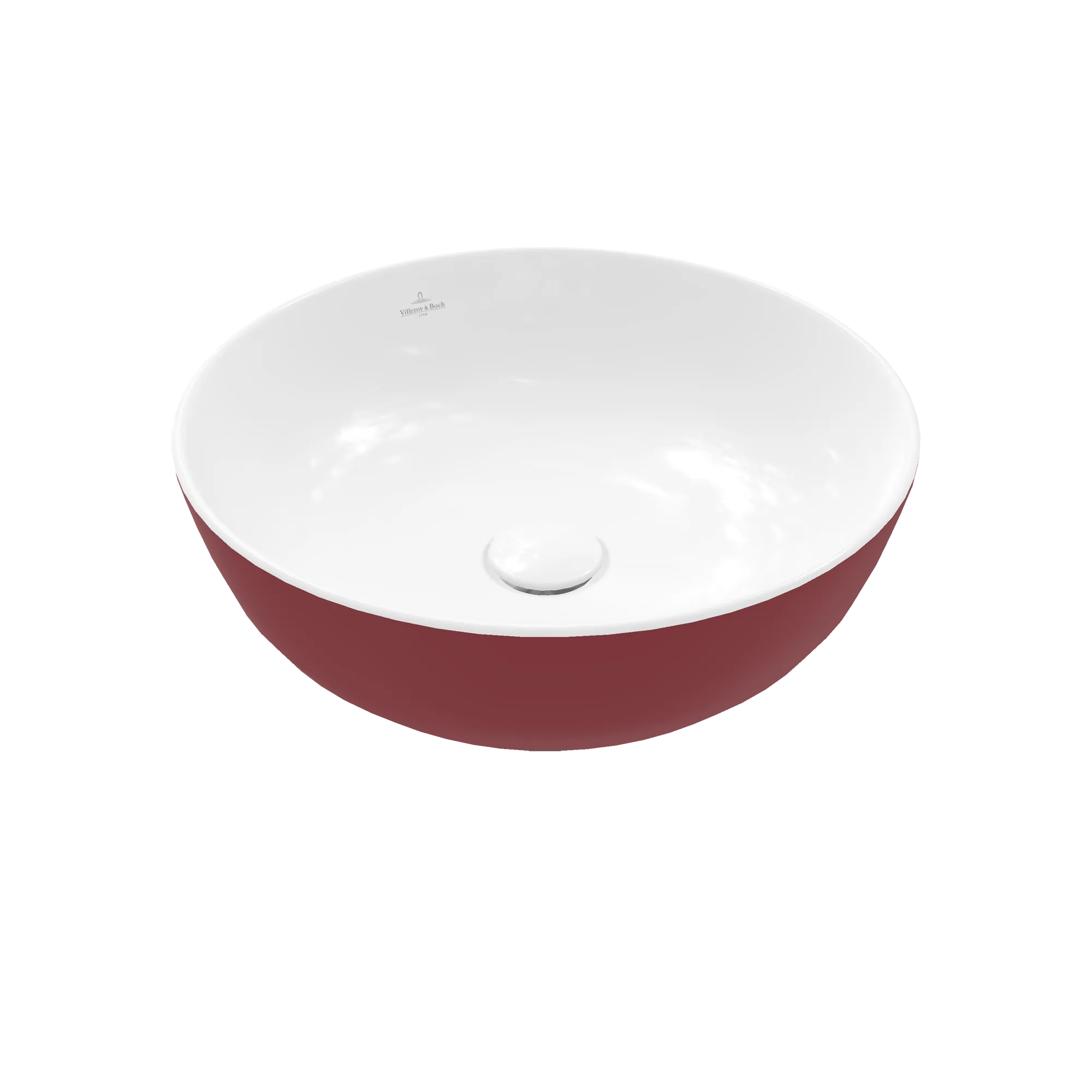 Villeroy & Boch Aufsatzwaschtisch aus TitanCeram „Artis“ ⌀ 430 mm in Bordeaux Villeroy & Boch Aufsatzwaschtisch aus TitanCeram „Artis“ ⌀ 430 mm in Bordeaux