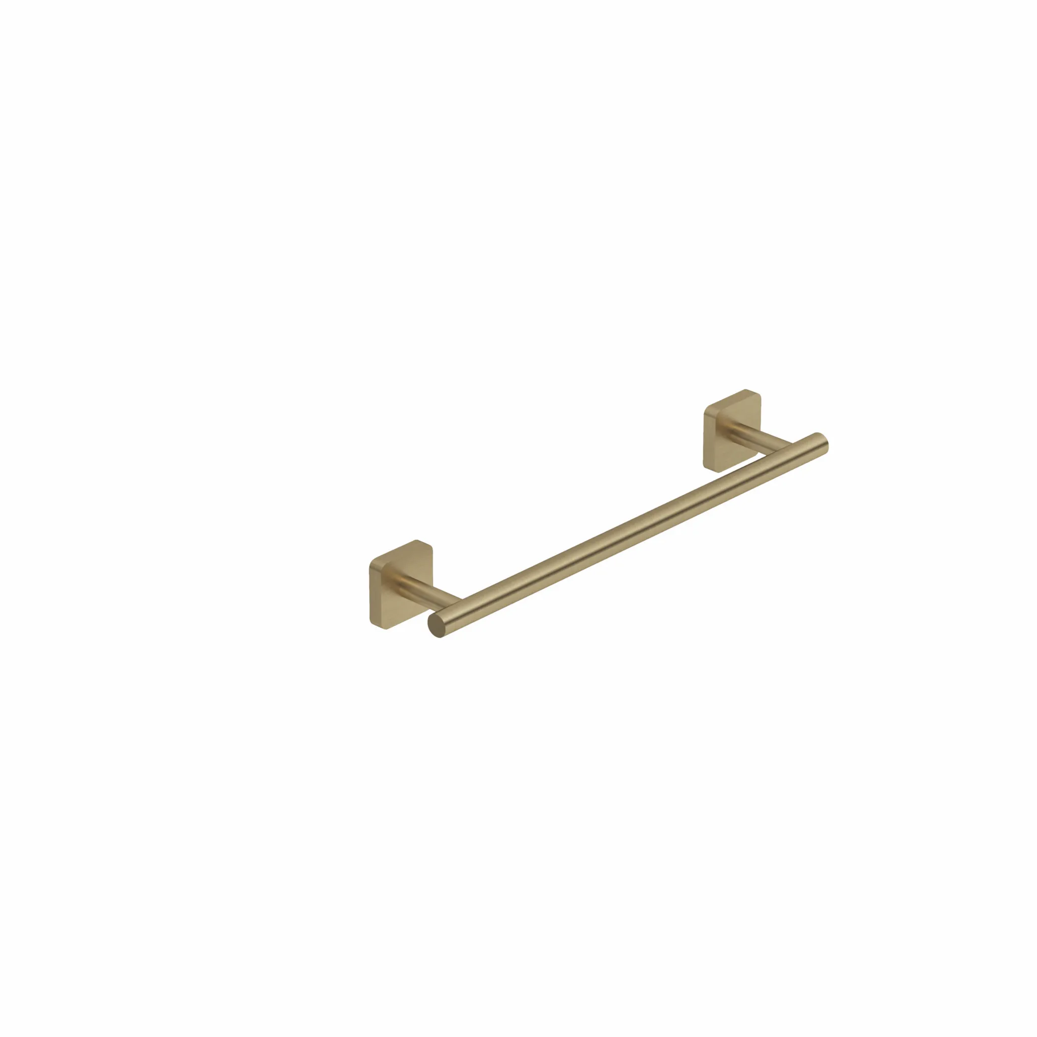 Kludi-VELA S Handtuchhalter Brushed Gold, feststehend, L=348mm, Wandmontage mit Schrauben oder Klebe-Set