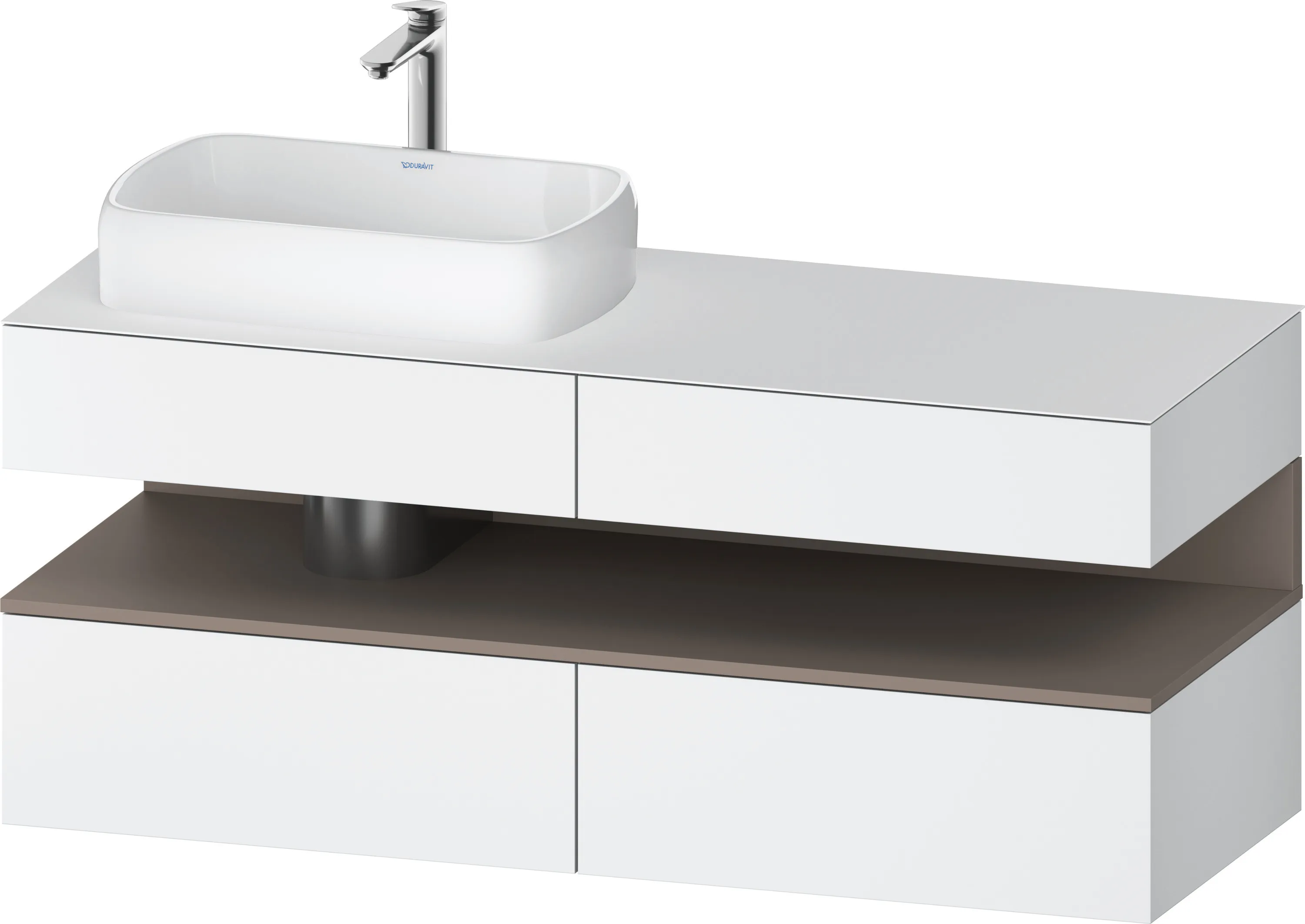 Duravit Waschtischunterschrank wandhängend „Qatego“ 140 × 60 × 55 cm